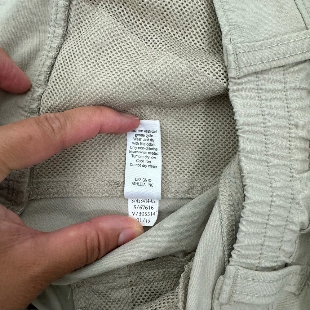 Athleta Women’s Beige Palisade Ankle Pull-On Pants Travel Commute Vacation 6